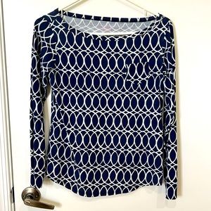 Lilly Pulitzer Boat neck long sleeve top
